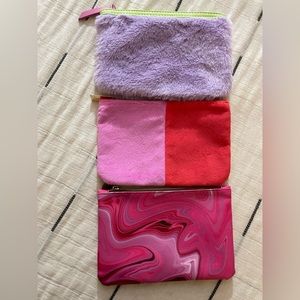 Set of 3 Ipsy Makeup Bags